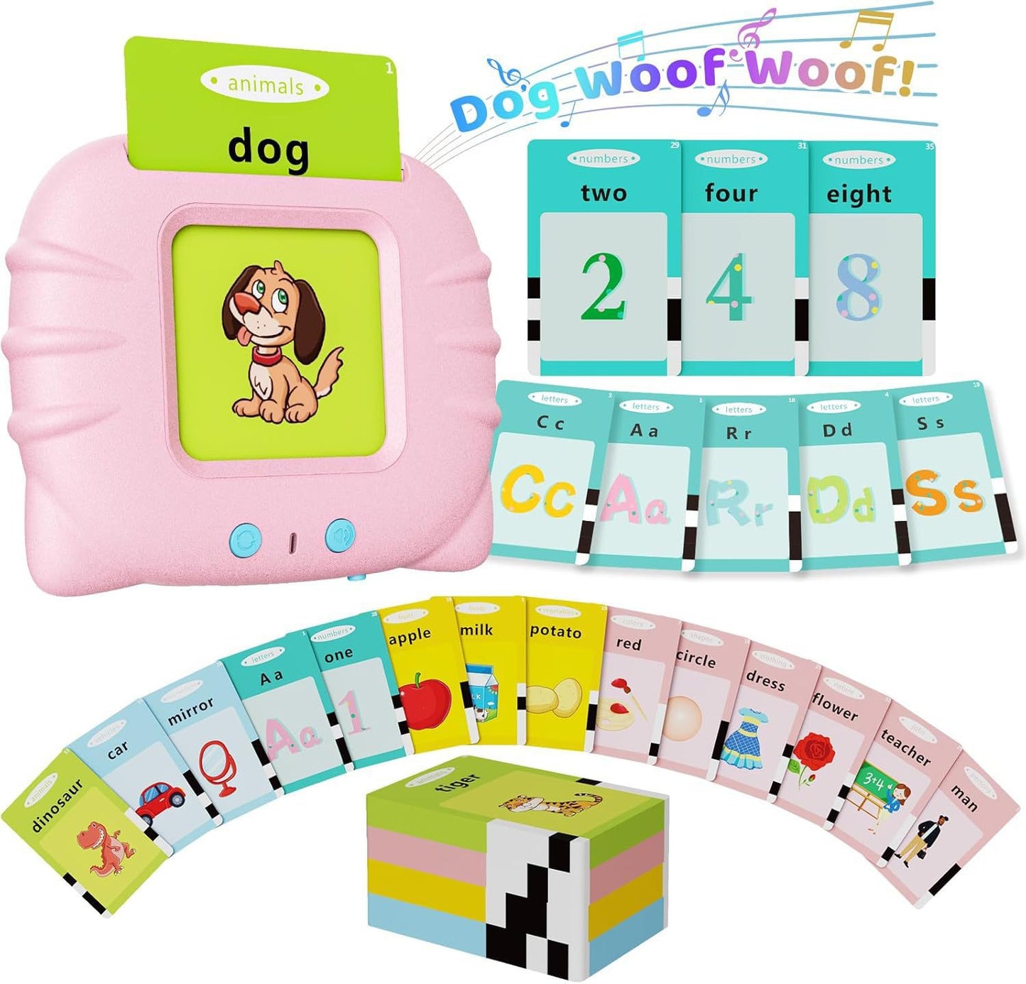 Cat-Themed Flash Card Learning Machine