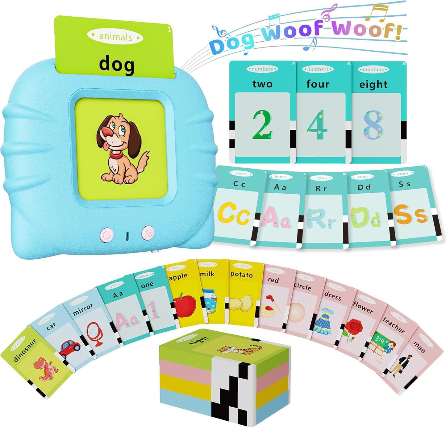 Cat-Themed Flash Card Learning Machine