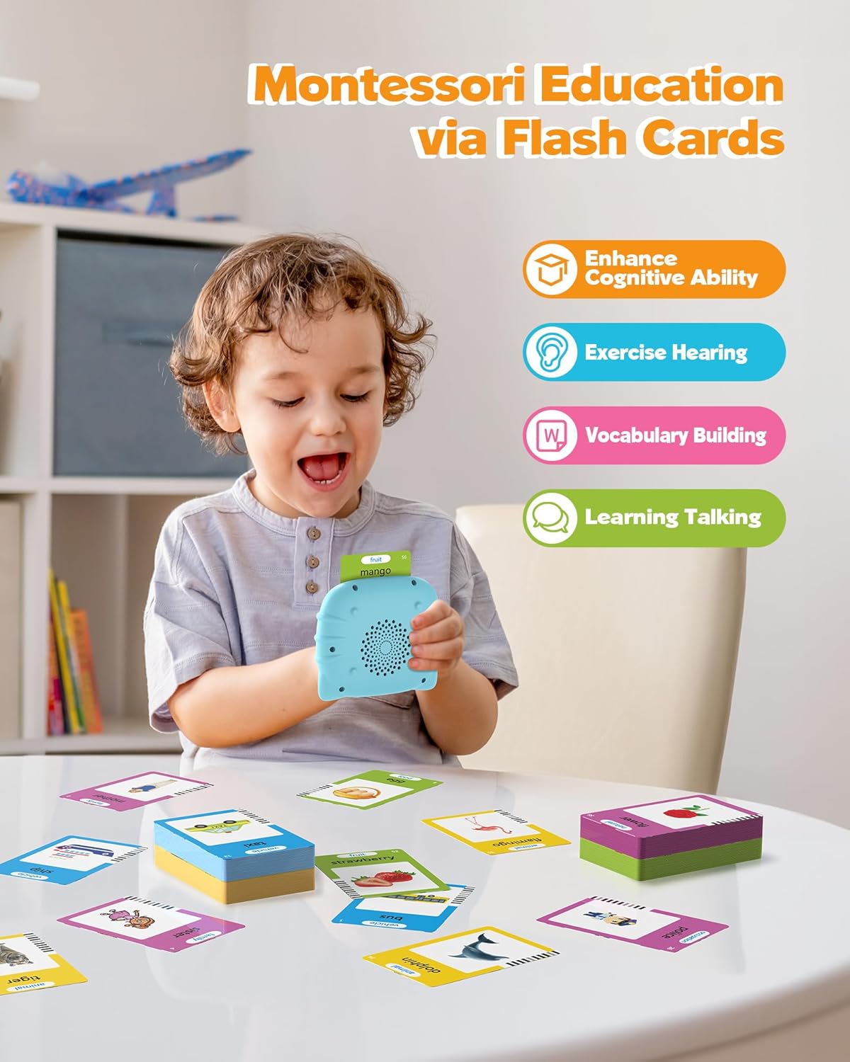 Cat-Themed Flash Card Learning Machine