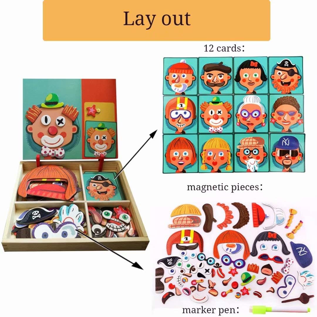 Faces Magnetic Puzzle