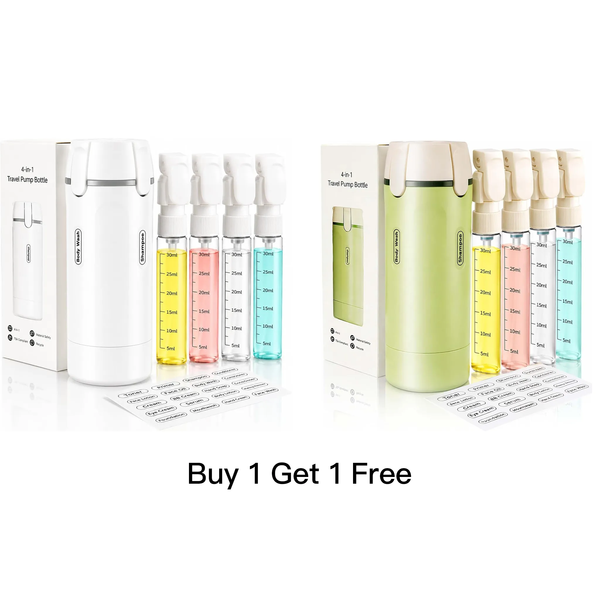 Buy 1 Get 1 Free（White+Green）